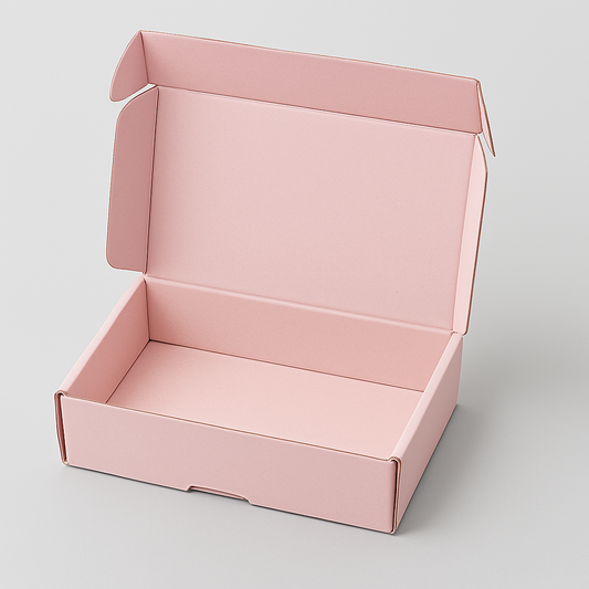 Pink mailer box