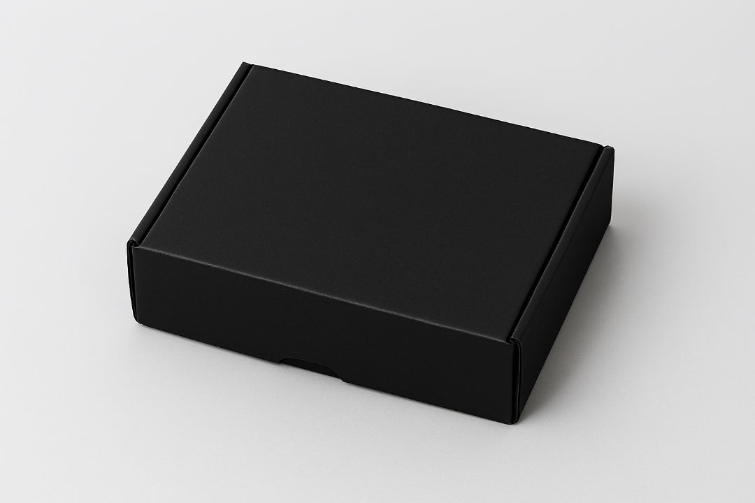 Black corrugated mailer box