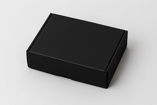 Black corrugated mailer box