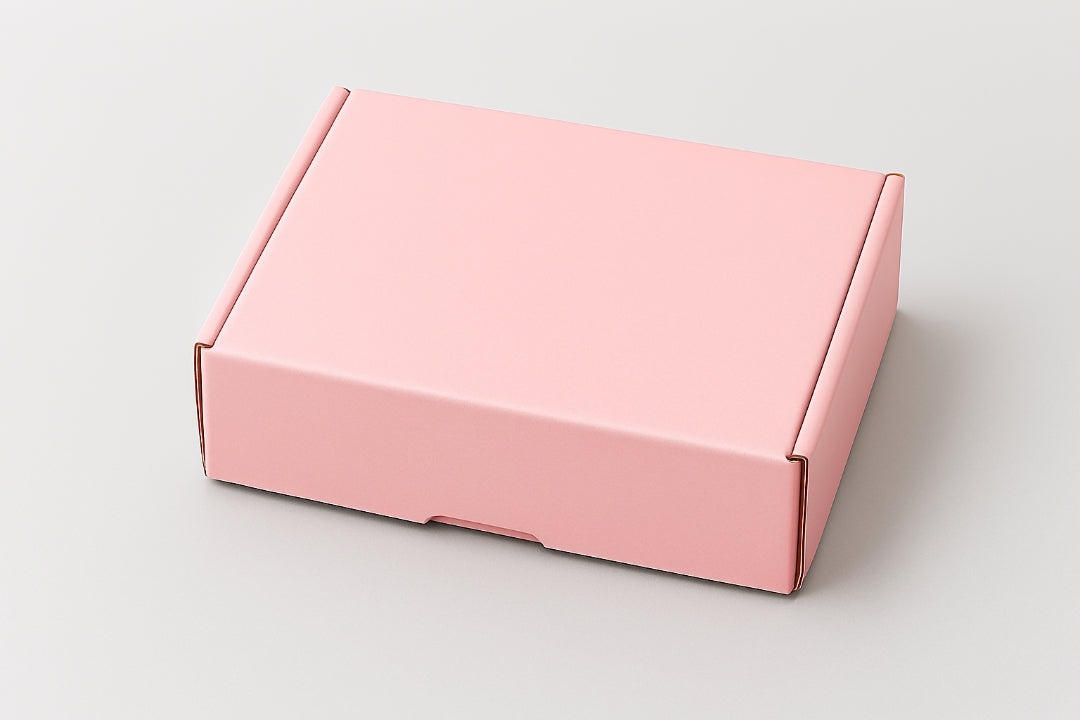 Pink mailer box